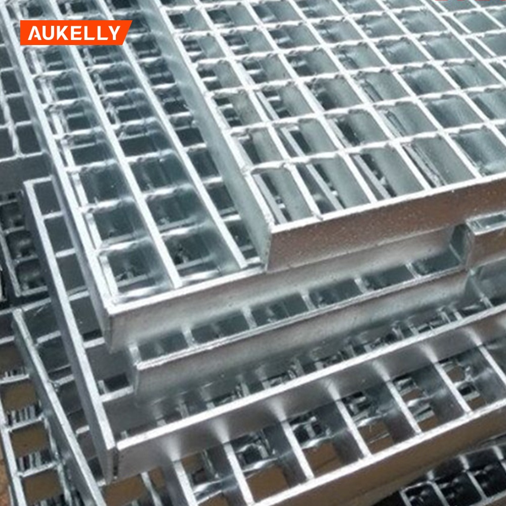 small hole industrial electro galvanized steel mesh anti slip swimming pool grating galvanized electro forge steel grating price