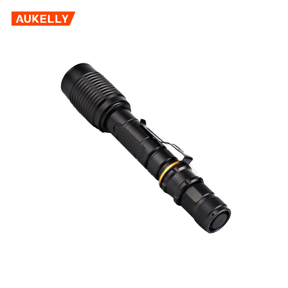 Rechargeable super bright 1000m long range led Flashlights set T6 1000Lumens zoomable 18650 battery  fast track flashlight torch