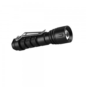 Batterie en alliage d'aluminium 14500 Zoom focus petite lampe torche à main LED Lampe de poche ultralégère rechargeable Avec clip Mini-Taschenlampe H4