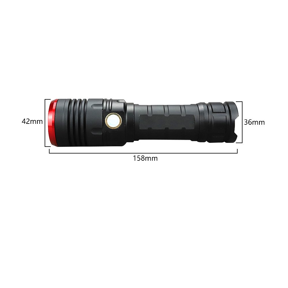 ultra power Zoomable Waterproof XML T6 LED Flash light 26650 rechargeable USB Zoomable Focus 2km torch light led taschenlampe