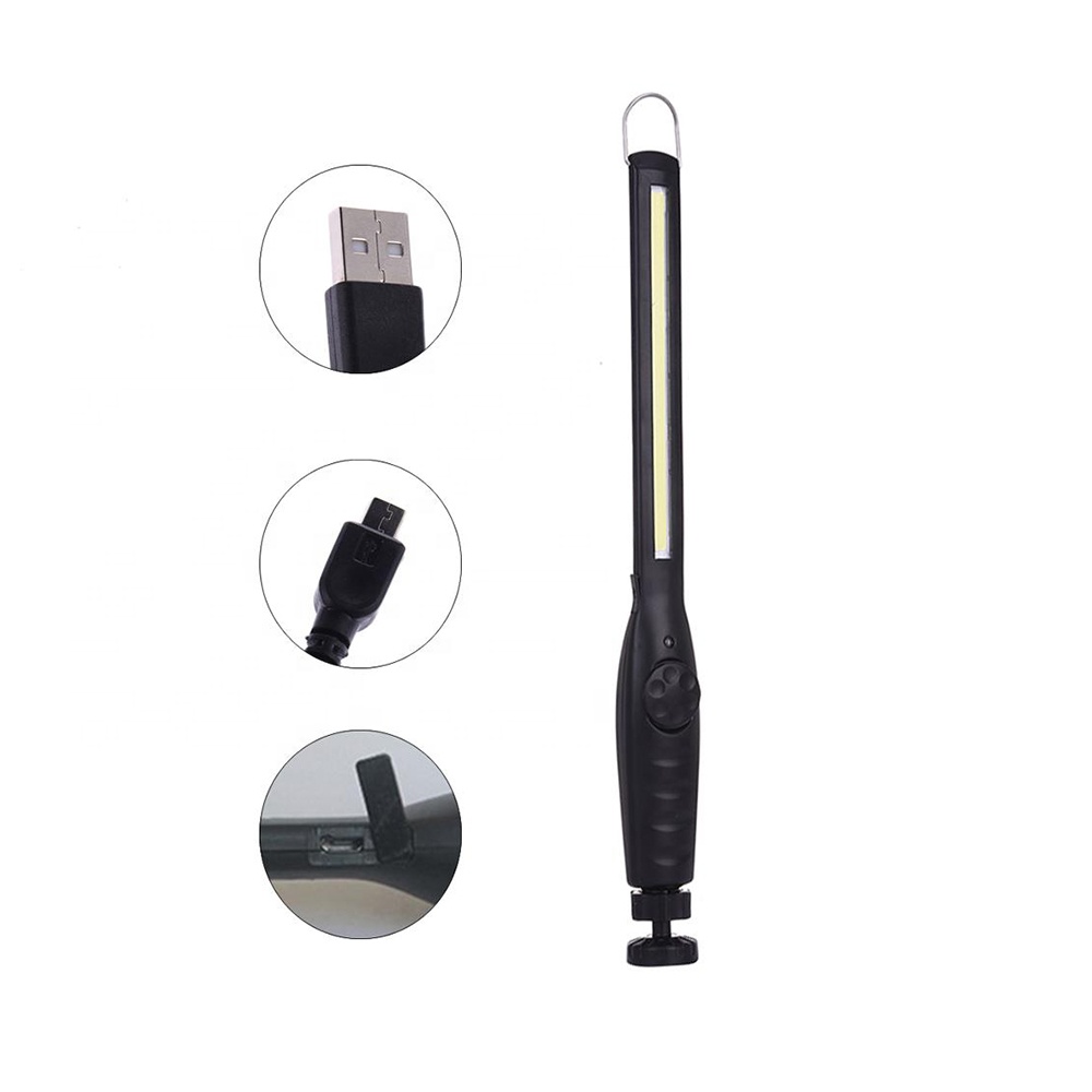 Rechargeable Portable Magnetic Base COB LED Slim Light Usb  Work Lamp WL8