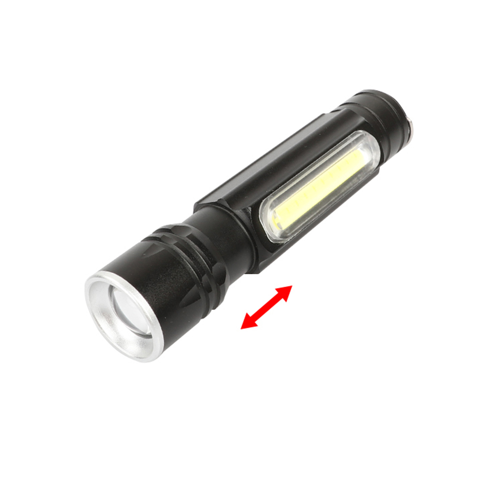 Bottom price Led Bicycle Light Set Waterproof - Aluminum Magnet Rechargeable COB Zoom Flashlight H26 – Honest