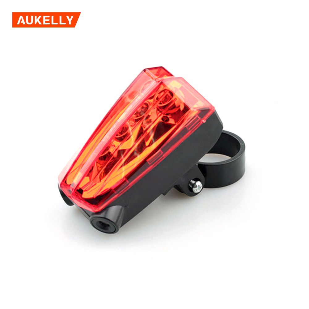 18 Years Factory  Mini Flat Led Flashlight  - Safety Warning 3 Modes 5 Led 2 Laser beams Bicycle Rear Lamp Cycling Projector Light Bike Laser Taillight B210 – Honest