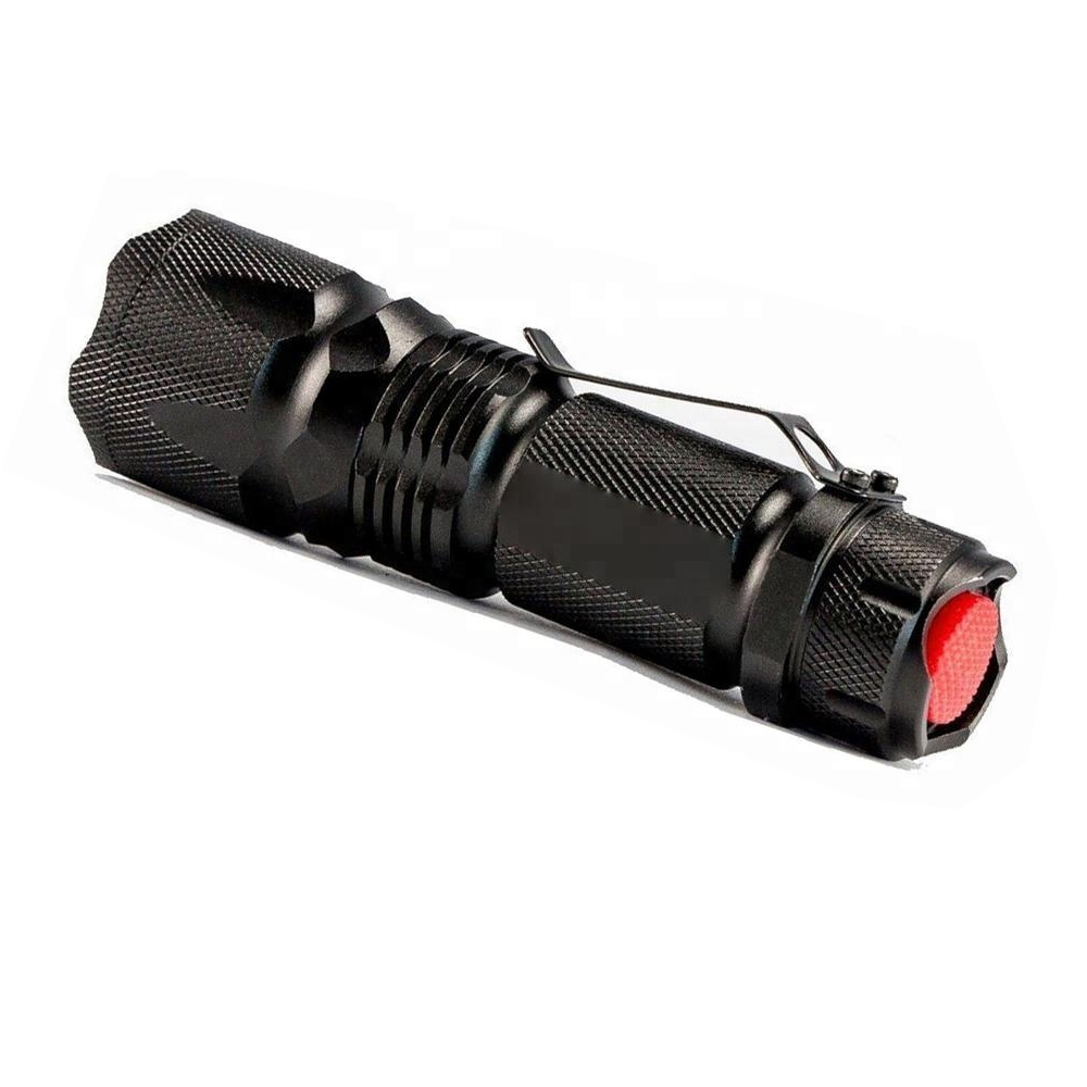 Tactical Lamp 5w 300lm Adjustable Focus Zoomable Torch Light 3 Modes Handheld Mini Q5 LED Flashlight Featured Image