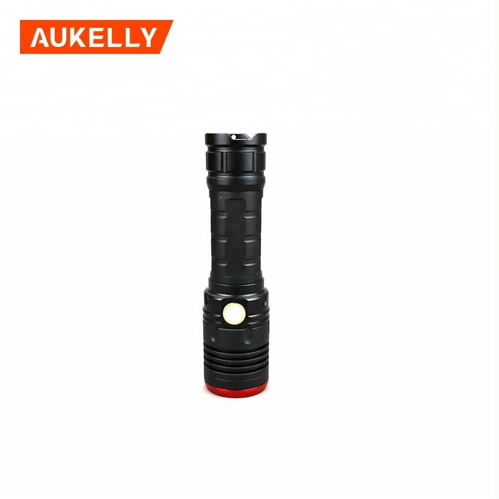 Aukelly High power USB charge 1km torch light H63