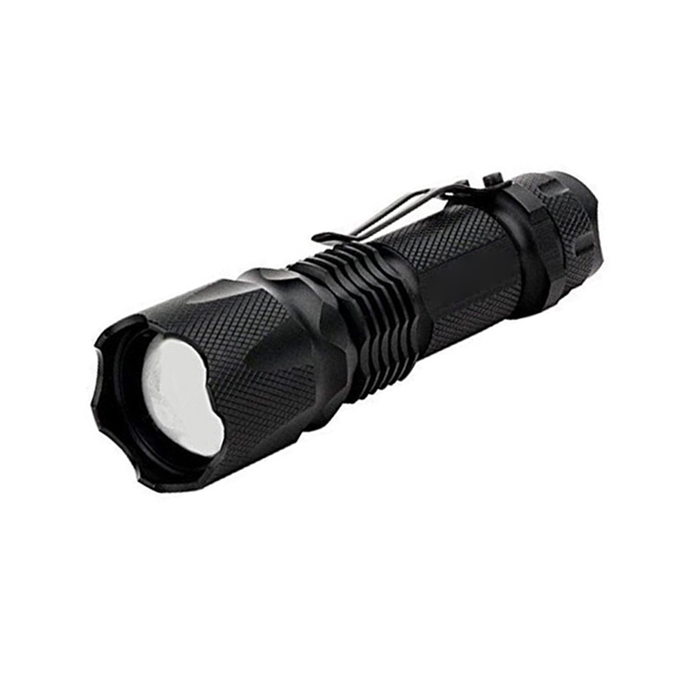 Mini Pocket T6 LED Flashlight 1000LM Adjustable Focus Zoom Handheld Torch Waterproof 18650 brightest rechargeable flashlight Featured Image