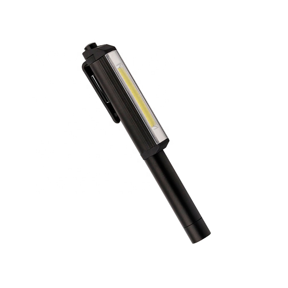 COB LED Car inspection working Light 3AA Battery pen light clip portable slim floodlight flexible magnetic auto working Light WL7