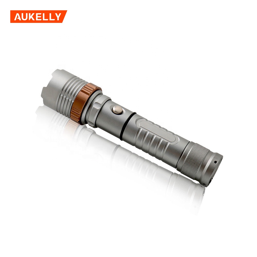 Super Bright 1000lm Aluminum Alloy Lamp Direct Charge Rotating Focus Torch Bright Light Rechargeable Led Strong Light Flashlight H20