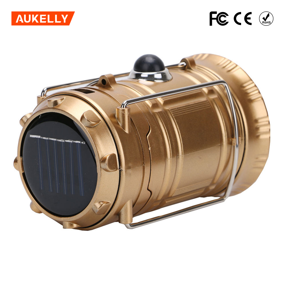 High quality rechargeable LED solar camping lantern with mobile phone charger solar emergency light C2