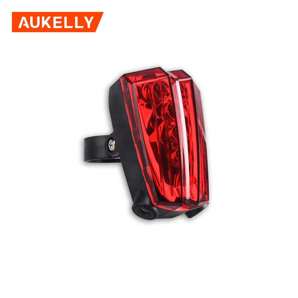 2 Laser Beams Bike Bicycle Laser Tail Light Rechargeable 5 LED Cycling Rear Light Waterproof Bike Taillight Tail Lamp B102