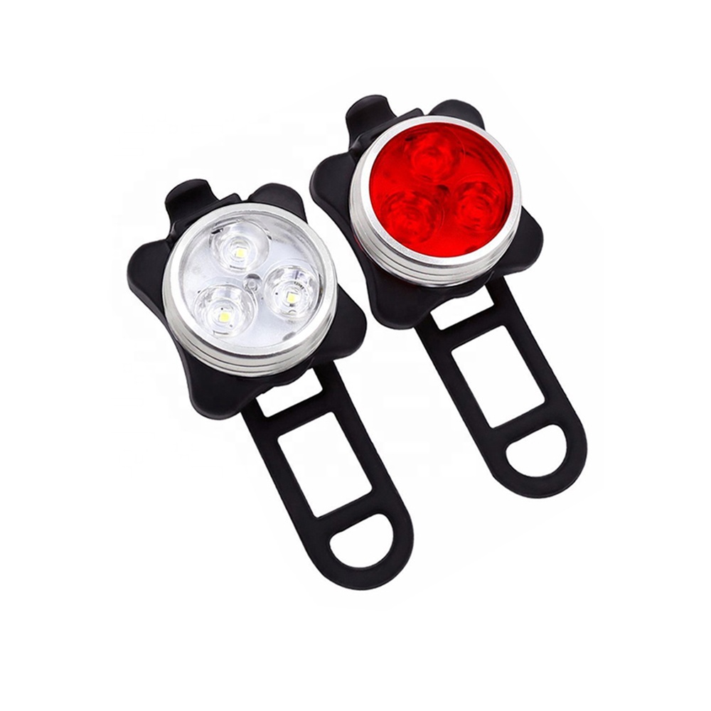 Mount Bicycle Accessories Built-in Battery Rechargeable brightness 3.5v 4 Modes cycling Light Headlight Back Bike tail Light B4