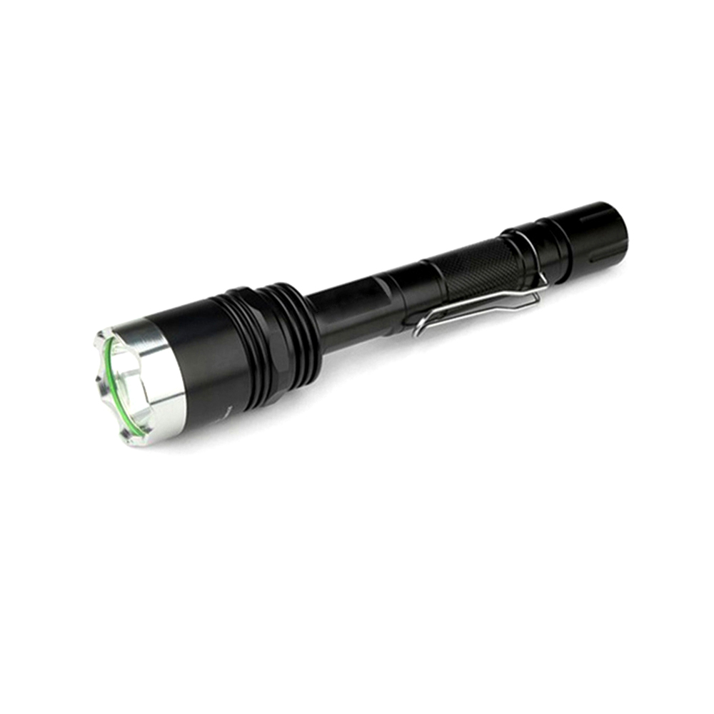 T6 Aluminum outdoor led torch Waterproof 2×18650 Battery rechargeable 1000 Lumen camping light long shot Fixed focus flashlight