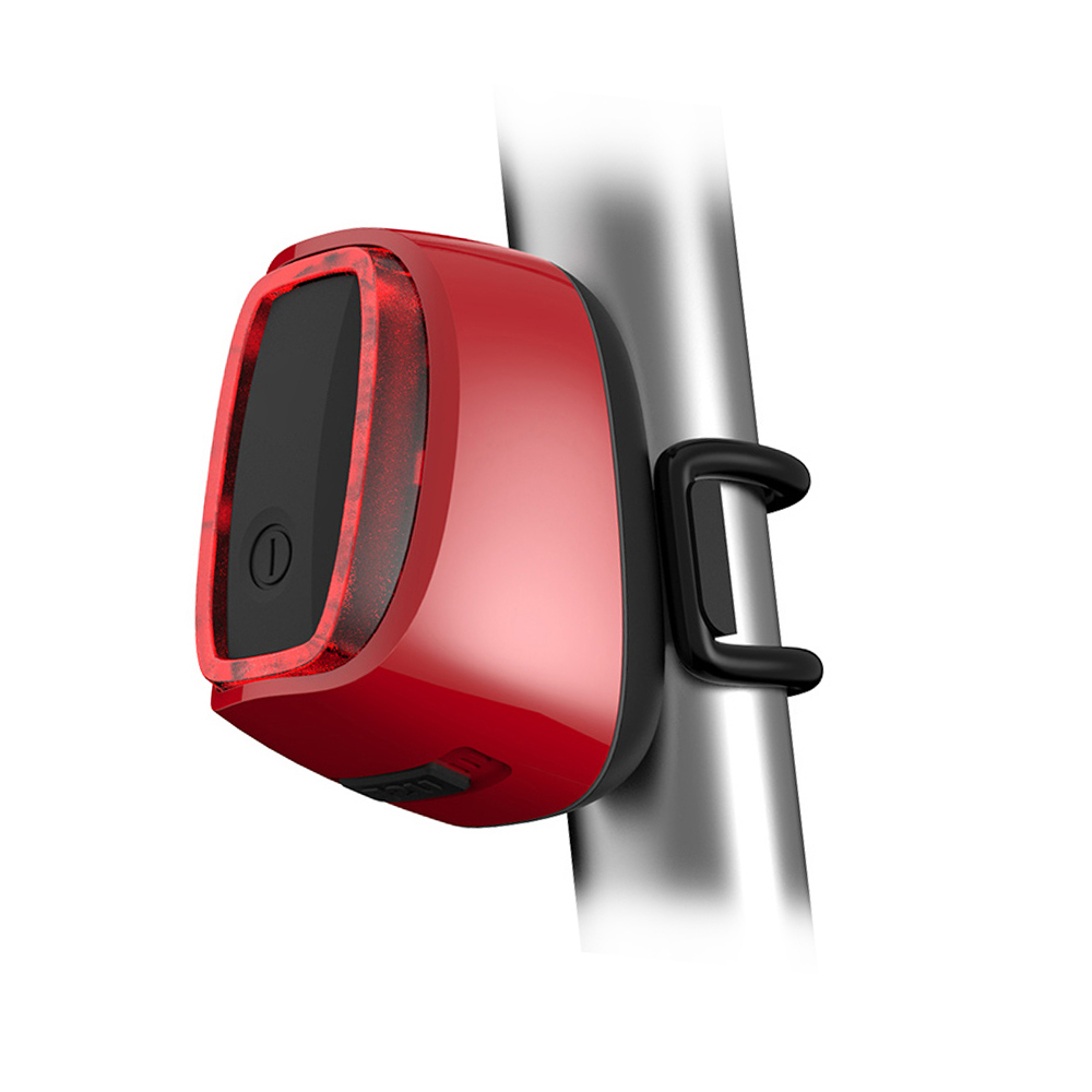 USB Lade Fahrrad Rücklicht Reitausrüstung Sicherheit Warnung Smart Rücklicht Radfahren Lampe Intelligente Bremse Fahrrad Rücklicht B126