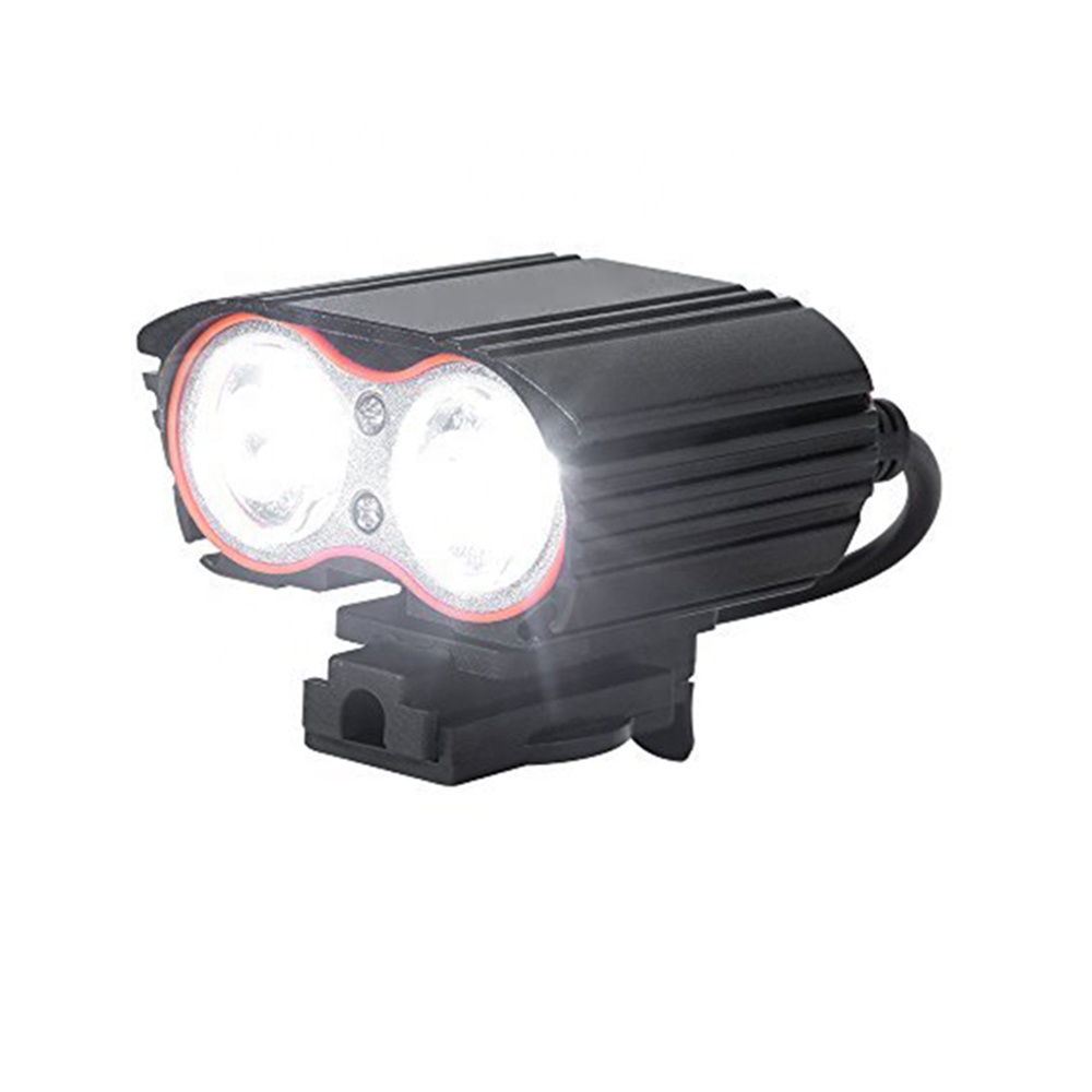 2000LM Supper Bright Brightness 2 T6 Working Hours 4 modes LED bicycle Head front Light rechargeable Waterproof led bike light B19