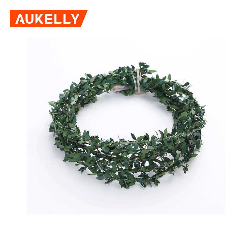 3M 30LED copper wire around green rattan Christmas day indoor outdoor decorative light string CL43