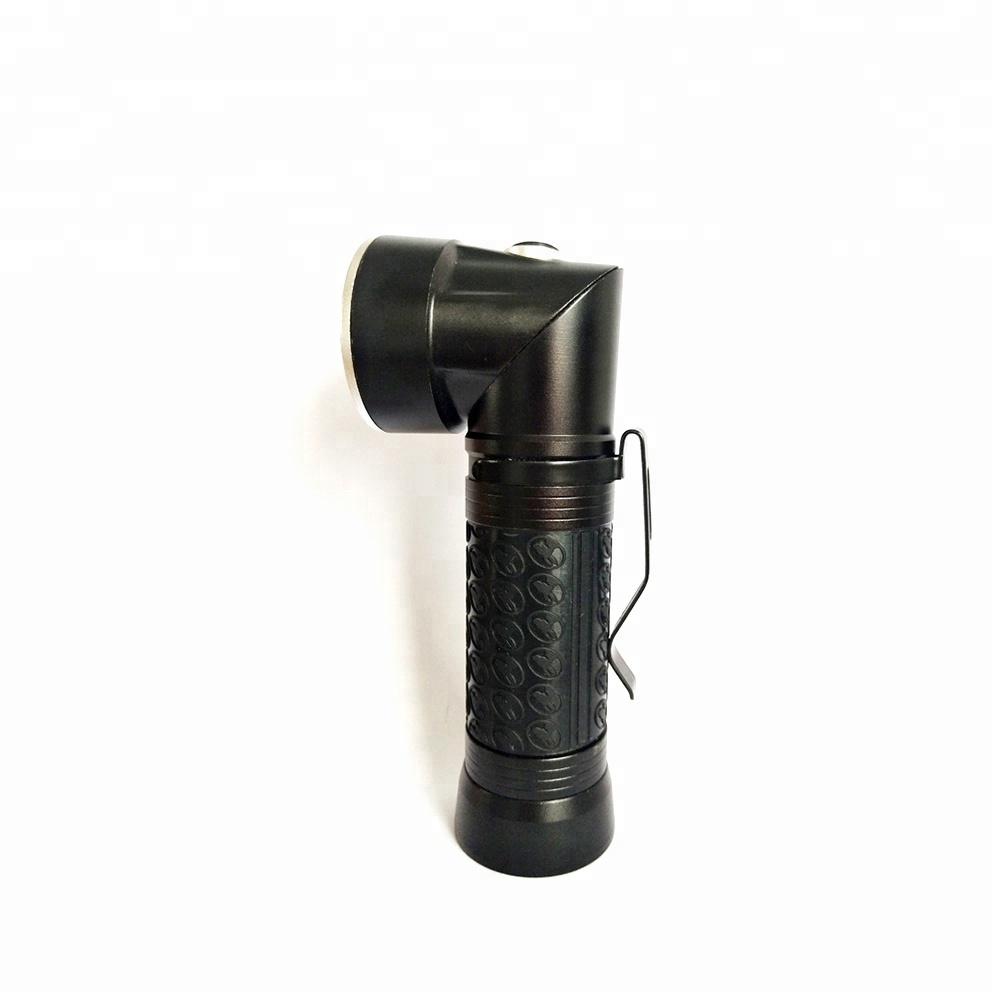 90 Degree Rotatable Magnetic Flashlight Twist T6 Led Strong Light Mining Torch