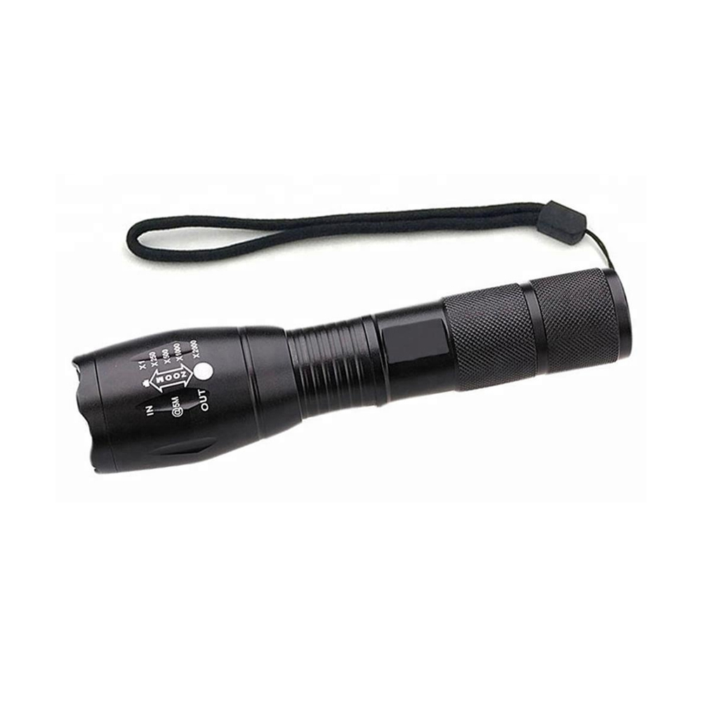 1000 Lumen Aluminum Alloy Water Resistant Handheld Adjustable LED XML T6 Flashlight for Camping Torch Featured Image