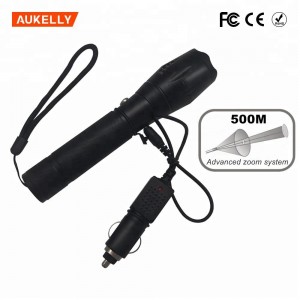 Camping High Power Zoom USB Rechargeable led tactical Flashlight Torch
