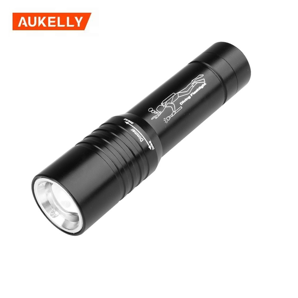 xml t6 led Diving light Powerful led torch zoomable 50m Rechargeable aluminum Diving Underwater Flashlight D4