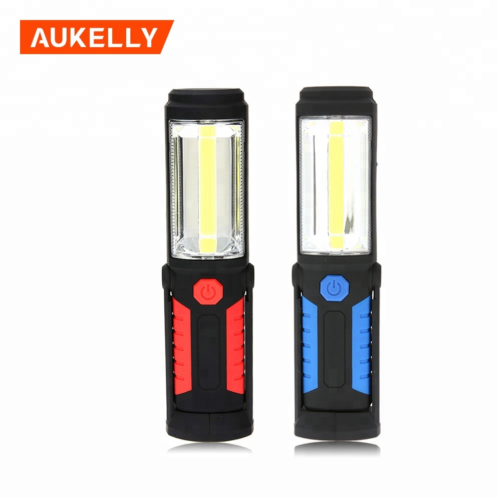 Aukelly Magnet Rechargeable waterproof led flood light temporary portable cob work light WL11