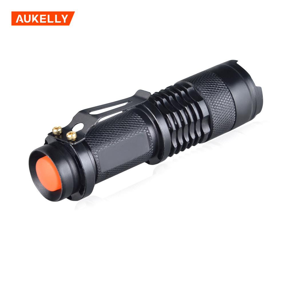 Mini Handheld Carry Emergency Water Resistant 7w 3 Mode AA 14500 xml LED Torch super bright Adjustable Focus Zoomable flashlight