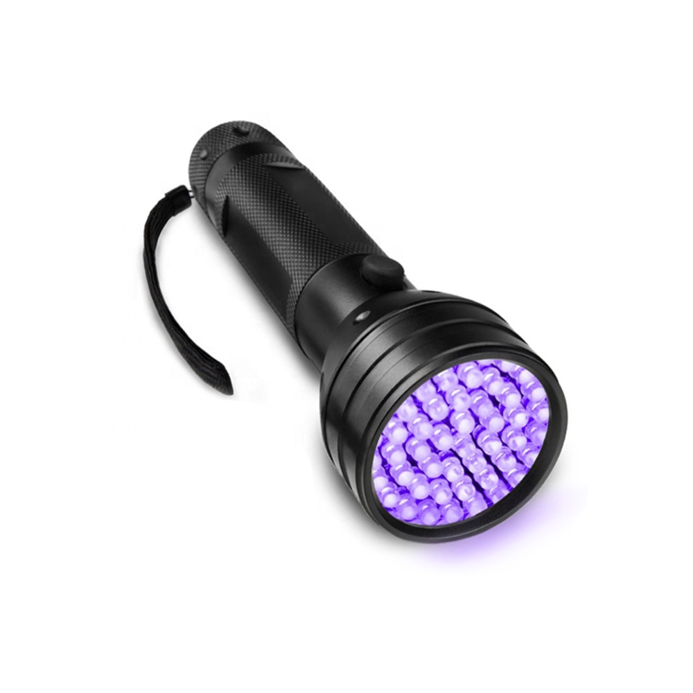 395nm UV Torh-lamp Jag-skerpioen-bedgogga-opsporing ultraviolet LED flitslig flitsligte 51 led ultraviolet swart lig flitslig H36-51