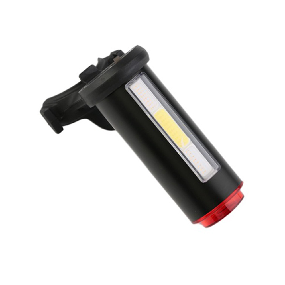 Bike Taillight 3 Color USB Charging COB Bright Aluminum Mountain Cycling Warning Seat Back Lamp Cycle bicycle rear led light B147