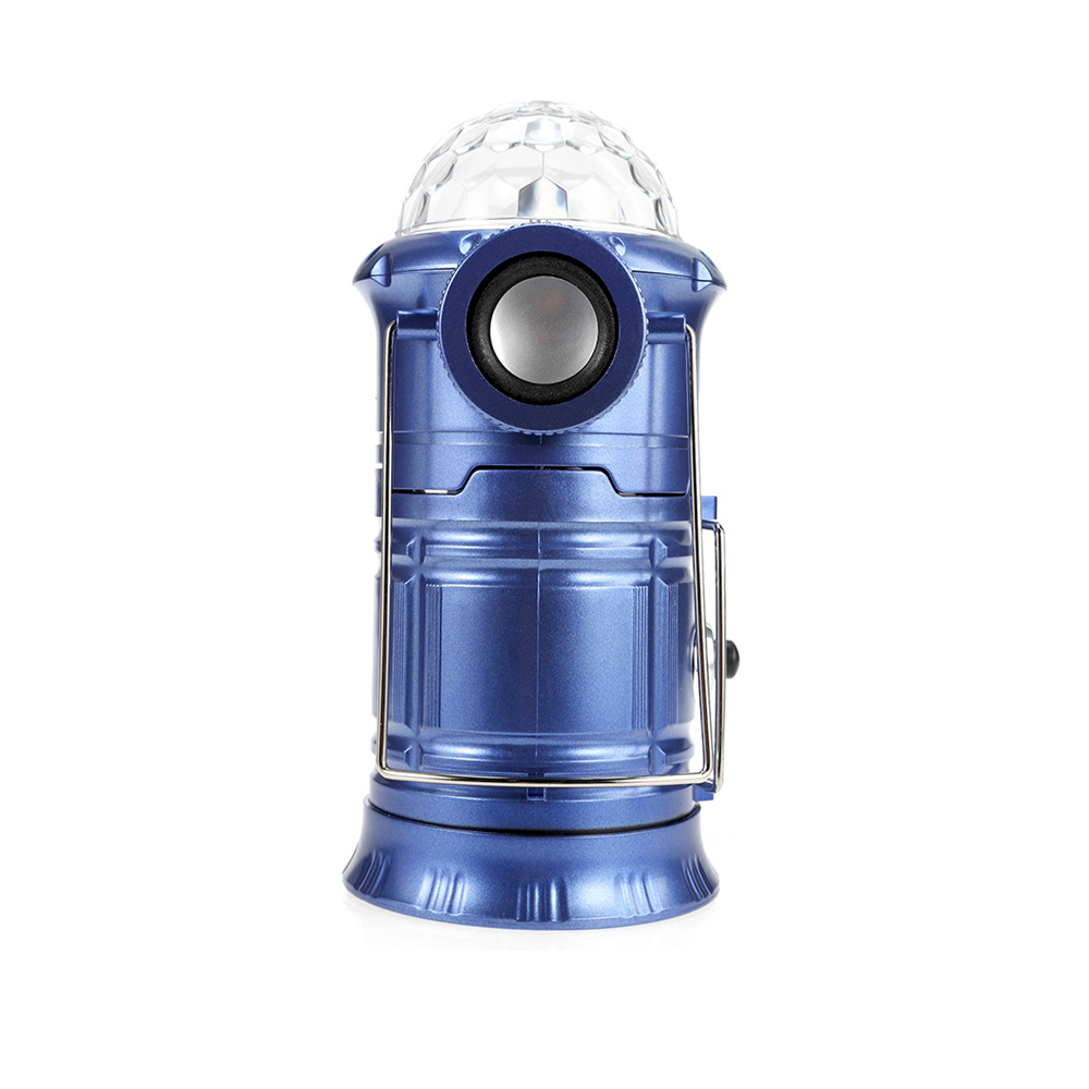 Portable outdoor led usb bluetooth camping lantern with disco lights C10