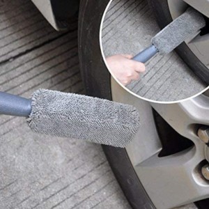 12Pcs Car Grooming Wash Glove Polishing Waxing Sponge Wheel Hub Brush Tire Brush Car Cleaning Microfiber Towel Car Detailing CT24