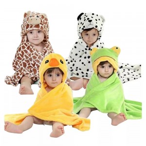 Luxury New Design Wholesale Bath Towels bamboo fiber Quick-Dry Kids Hooded For Children Towel BT1