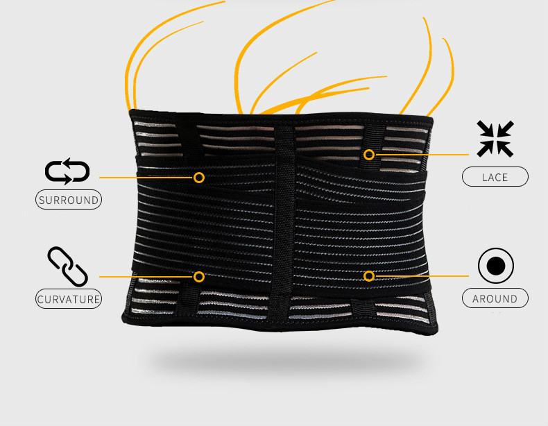 Factory best selling Posture Brace Adjustable - Men Spine Support Gym Fitness Sport  Lumbar Belt Waist Trimmer  WS-01 – Honest