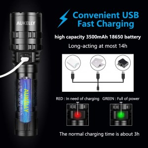 Super Bright Linternas High power Rechargeable hunting lantern l Long Range Torch Light waterproof Micro USB Flashlight Tactical