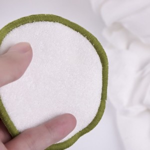 Cleaning Pad Makeup Remover Pads Bamboo Cotton 100% Natural Rounds Hemp Tools  Washable Small portable soft and skin-friendly