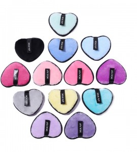Makeup Remover Pads wholesale custom logo Washable Reusable microfiber Bamboo Cotton heart shaped private label Utility tool