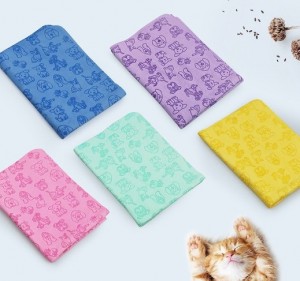 PVA Towels Cleaning Microfiber Personalized Softy Colorful Quick Drying Lovely Pet Bath Custom logo Multi-functional Skin-friendly
