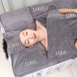 Beauty Salon Towel Set Manufacturers Microfiber Bath Soft  Spa Hotel Hair Wholesale Strong Water Absorption Customizable Pattern