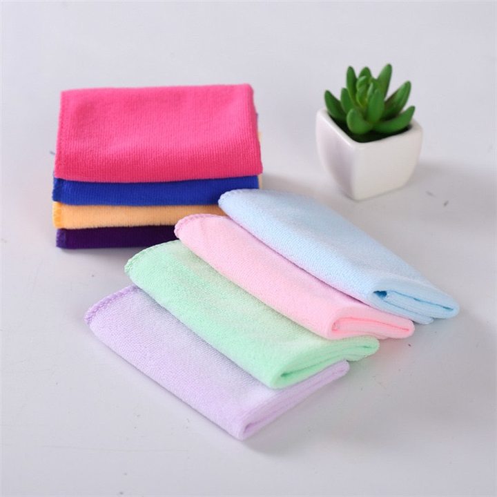 Tea Towel Bath Towel Fabric -  Cleaning towel MultifunctionalMicrofiber Cleaning Home Kitchen Bathroom Car Care Super Absorbent Durable Micro Fiber Wiping Rags Dust  – Honest