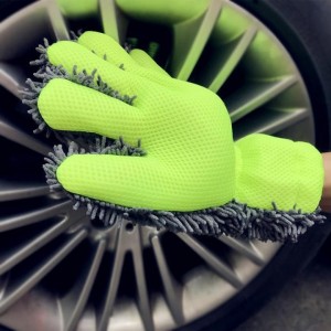 Cleaning Gloves Microfiber Car Wash Gloves Car Cleaning Tool Home Use Multi-function Cleaning Brush Detailing Washing