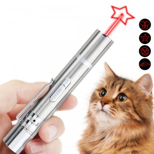 Usb Charging Laser Teasing Cat Stick Multifunctional Pet Supplies Laser Light Pattern Infrared Projection Cat Toy L4