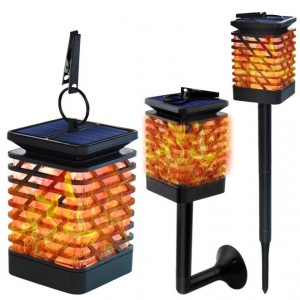 High Quality Outdoor Garden Decoration Retro Candle Flame Light Solar Lawn Landscape Light YL41
