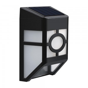 Hot Sale Outdoor Waterproof 2 LED Warm White Intelligent Light Control Garden Lights Led Sensor Solar Wall Lamps YL37
