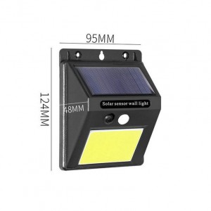 Solar Wall Lights Outdoor Motion Sensor Super Bright COB 48 LED Wireless Waterproof Solar Porch Lights YL35