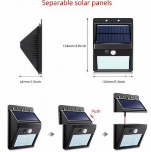 Outdoor Detachable Smart Garden Lights Wall Solar Security LED Solar Motion Sensor Light Waterproof Solar Light YL32
