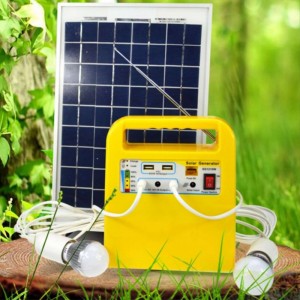 Conception de mode générateur d'énergie solaire Rechargeable système solaire lumière Jackery centrale électrique Portable Mini système d'éclairage solaire YL49