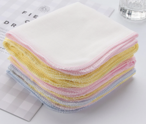 10pcs/lot បន្ទះសម្អាតផ្ទៃមុខទន់ ធ្វើអោយមុខស្រស់ថ្លា កន្សែងស្អាត Cotton Muslin Cloth Makeup Remover Square Type Ultra-thin Harmless CM16