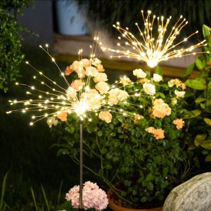 Waterproof LED Fireworks String Light Outdoor Solar Fairy lights Christmas Decorative Lighting YL15