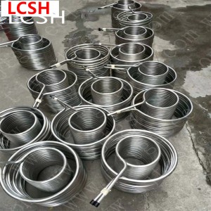 ASTM 304 stainless steel tube for Beer cooling coil  heat exchange coil stainless steel elbow Tube