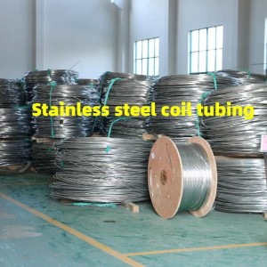 DIN 17006 310 stainess steel seamless coiled tube pirce