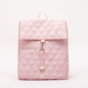 Fashion Pink Casual Lady’s Bag Quilted And Ultrasonic Backpack Series