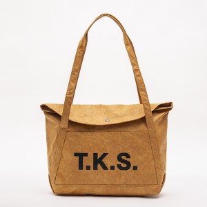ECO Friendly Recyclable Tote Trendy and Simple Shoulder bag ຄວາມຈຸຂະຫນາດໃຫຍ່